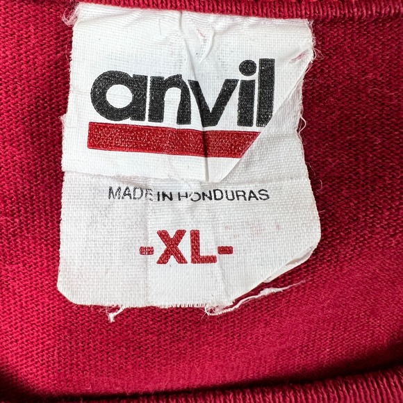 Vtg AOP 1998 Anvil Snakes Graphic T-Shirt XL Red Nature Reptile Printed Image - Picture 9 of 9